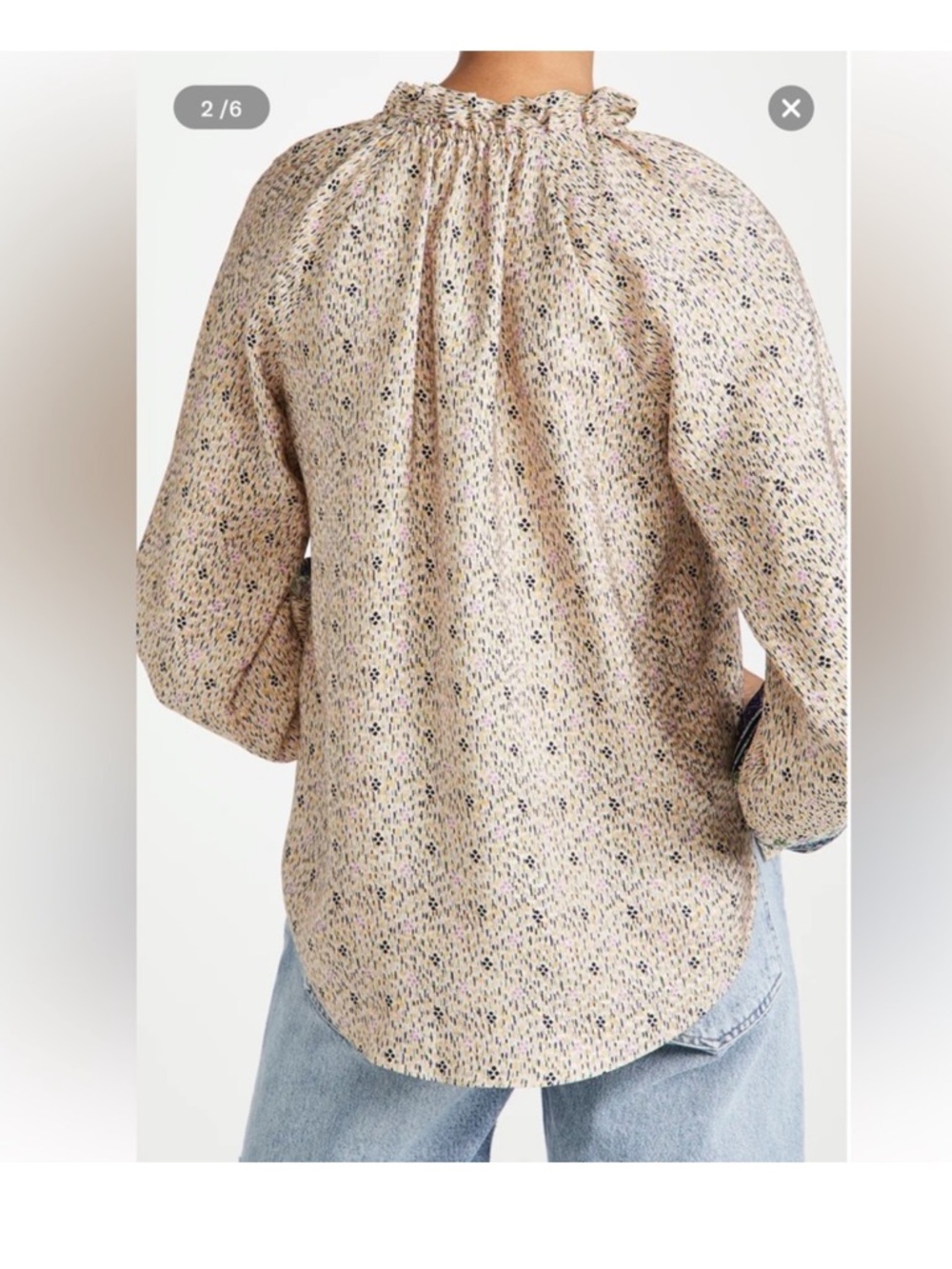 Veronica Beard Antonette Top in Multi - Picture 2 of 7